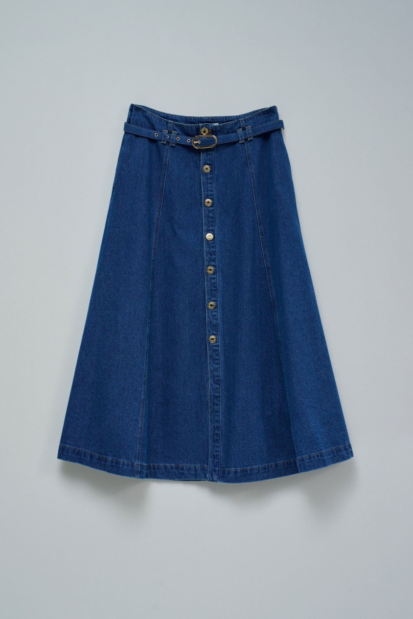 SAIA MIDI EM DENIM
