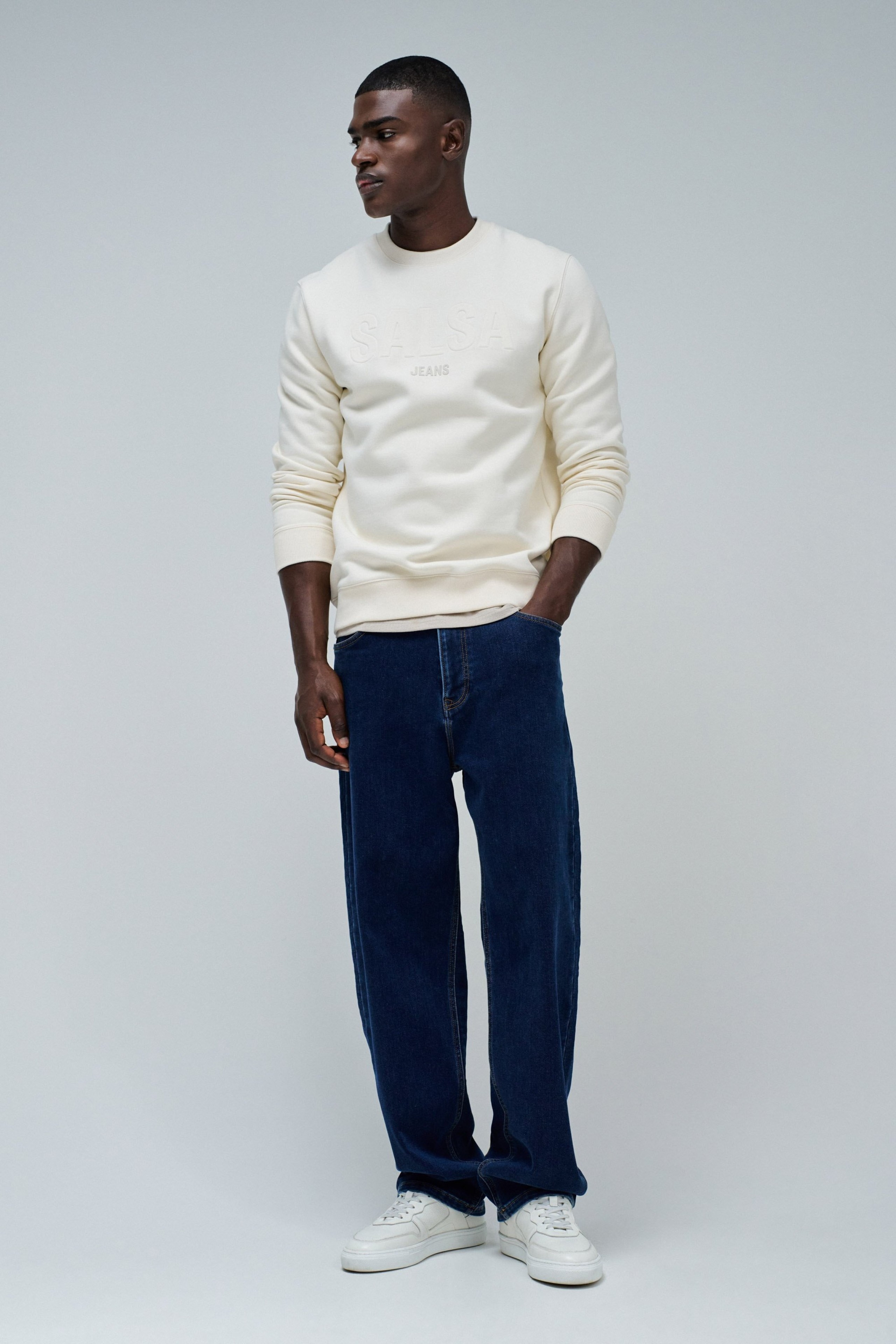 Sweat à Capuche Homme Kaki - Marque Salsa - Taille S - 100% Coton - Neuf Avec étiquettes