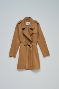 SUEDE TRENCH COAT