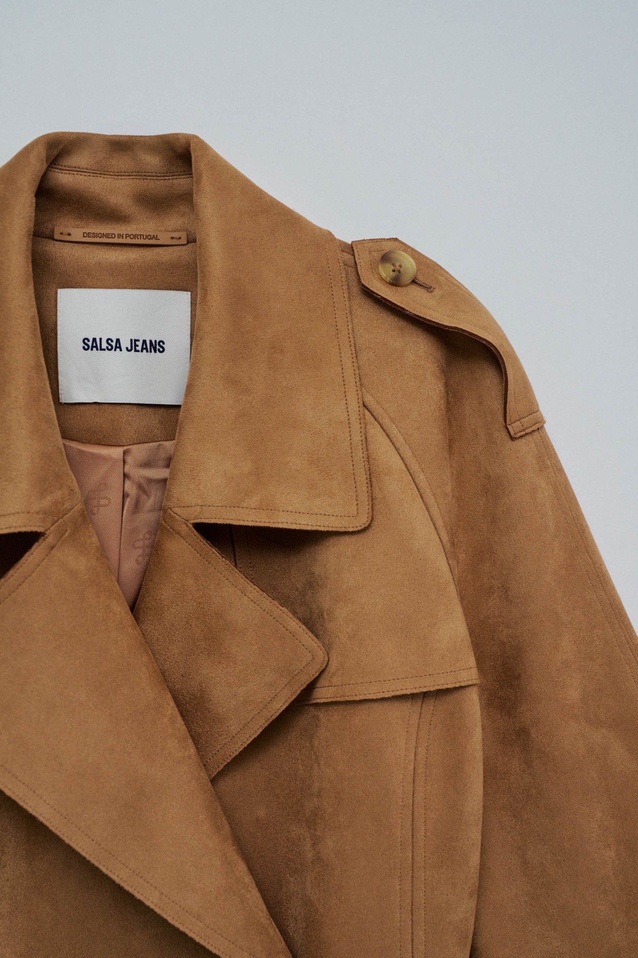 SUEDE TRENCH COAT