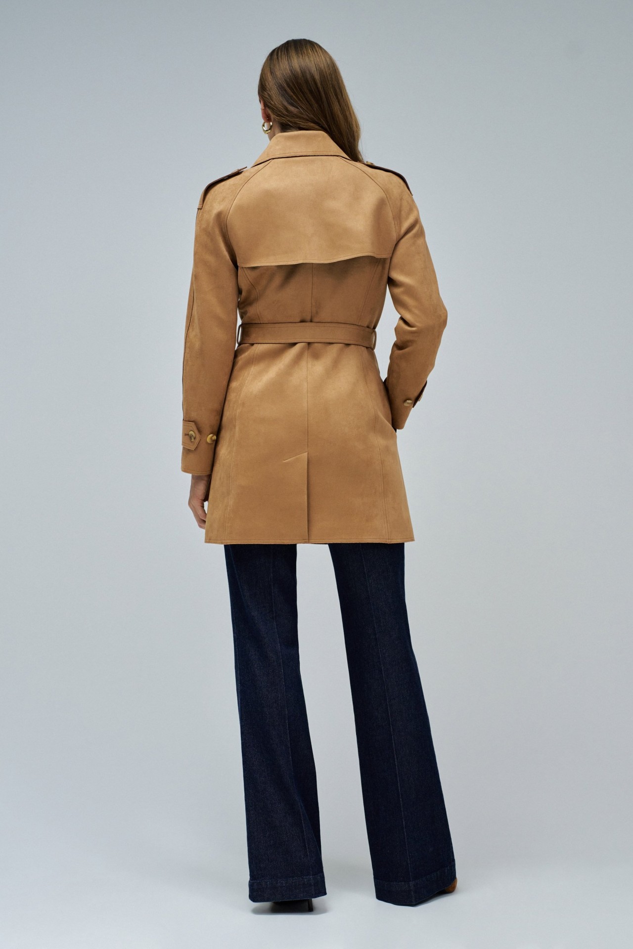 SUEDE TRENCH COAT