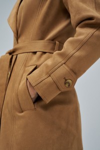 SUEDE TRENCH COAT