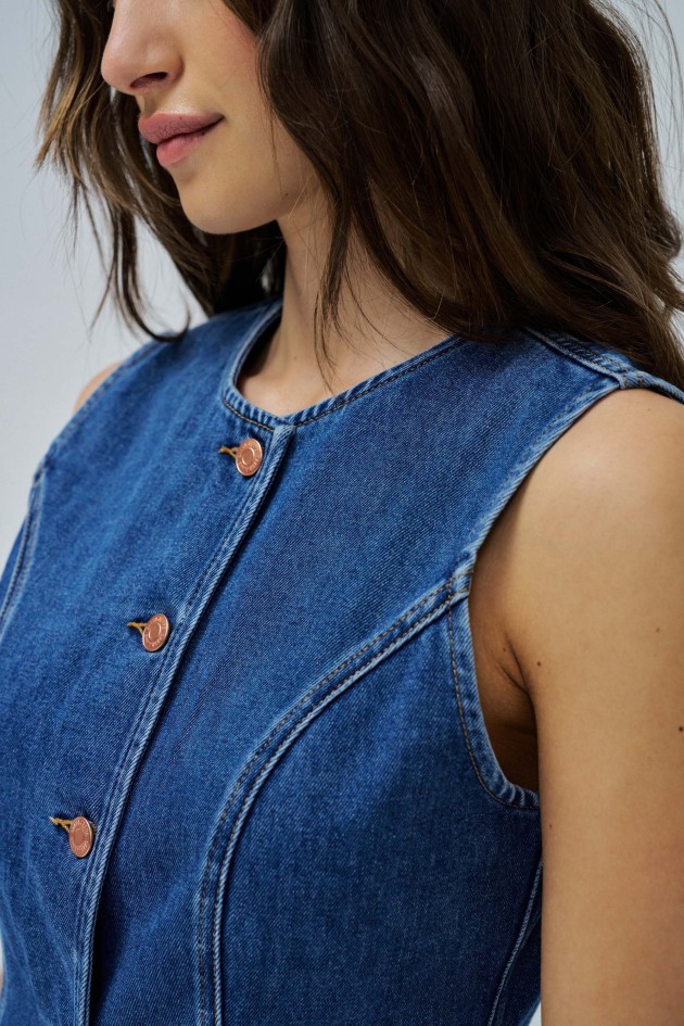 COLETE EM DENIM