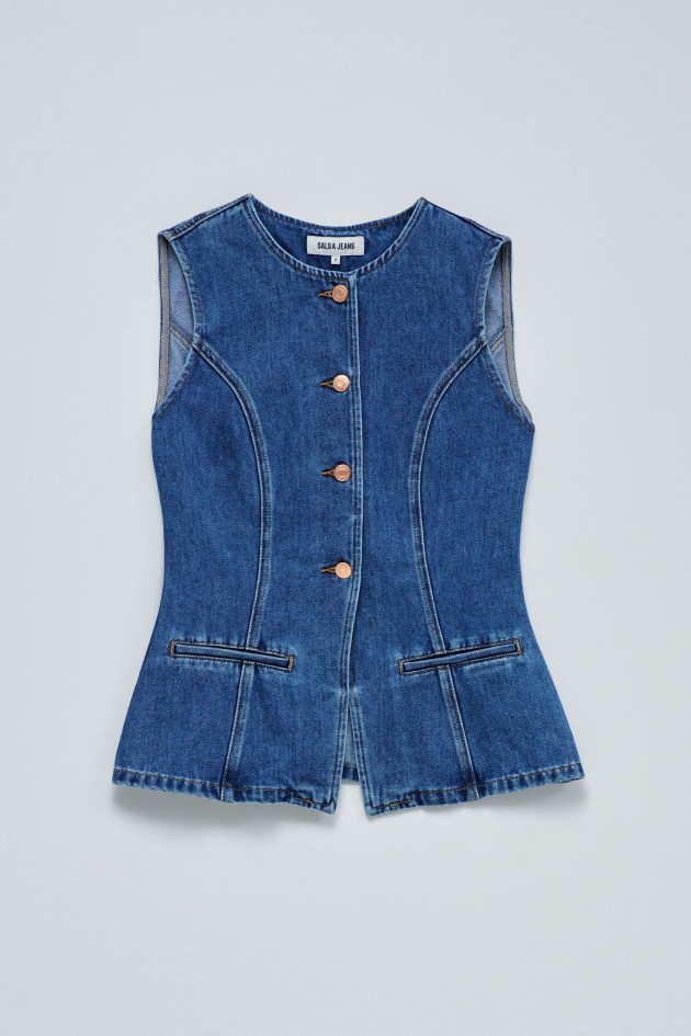 COLETE EM DENIM