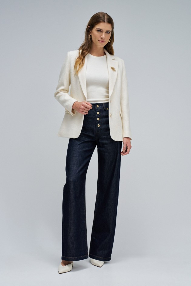 BLAZER TEXTURÉ EN LAINE