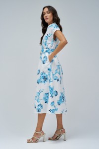SHIRT DRESS WITH FLORAL PRINT SHIRT DRESS WITH FLORAL PRINT
