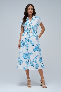 SHIRT DRESS WITH FLORAL PRINT SHIRT DRESS WITH FLORAL PRINT