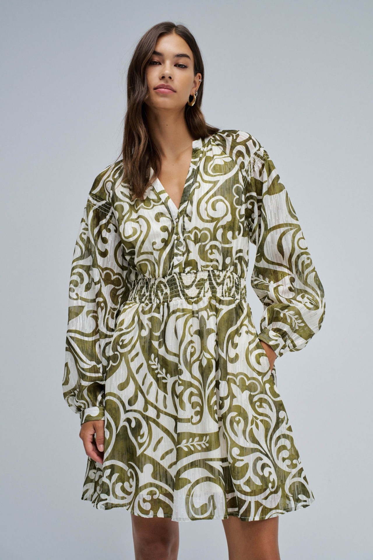 VESTIDO ESTAMPADO CURTO