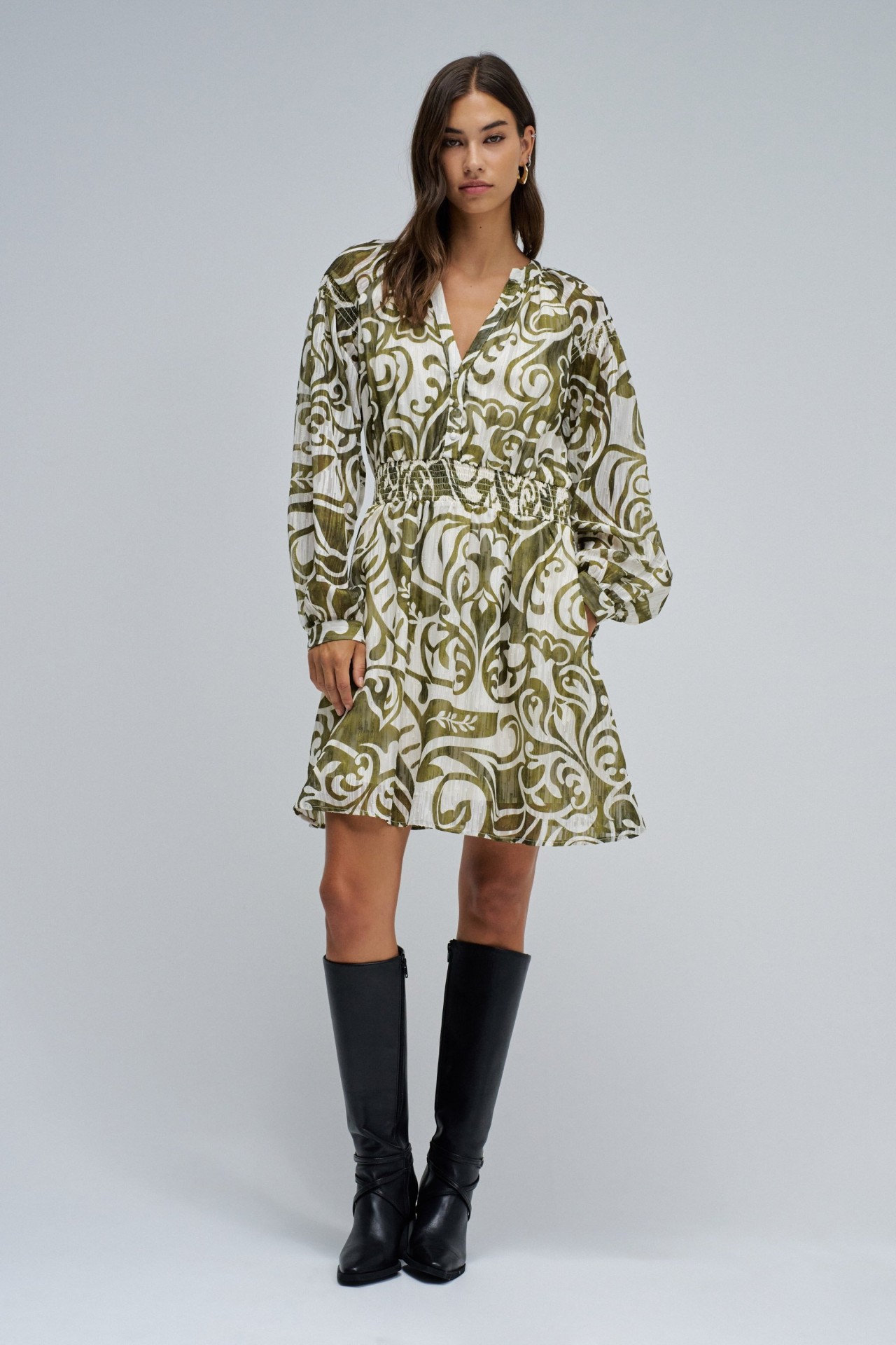 VESTIDO ESTAMPADO CURTO