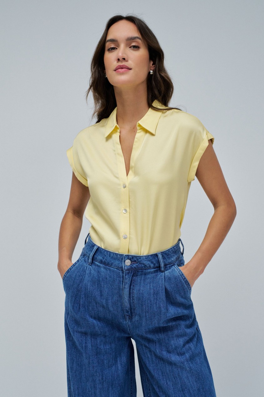 BLUSA LISA FLU�DA