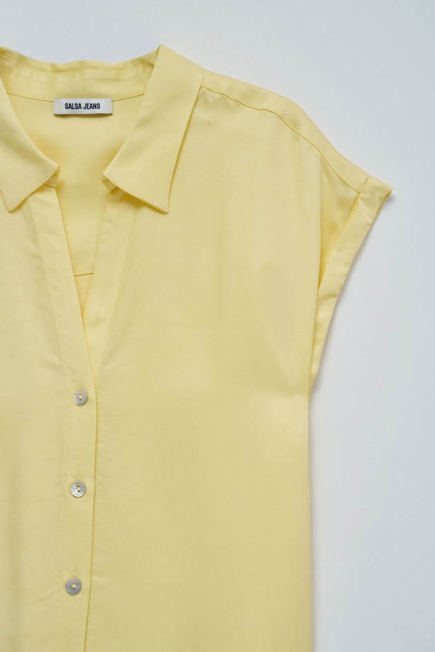 PLAIN FLUID BLOUSE