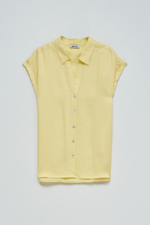 PLAIN FLUID BLOUSE