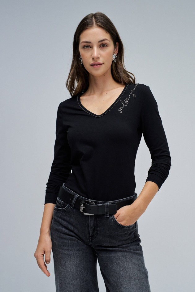CAMISOLA DE MALHA COM BRANDING