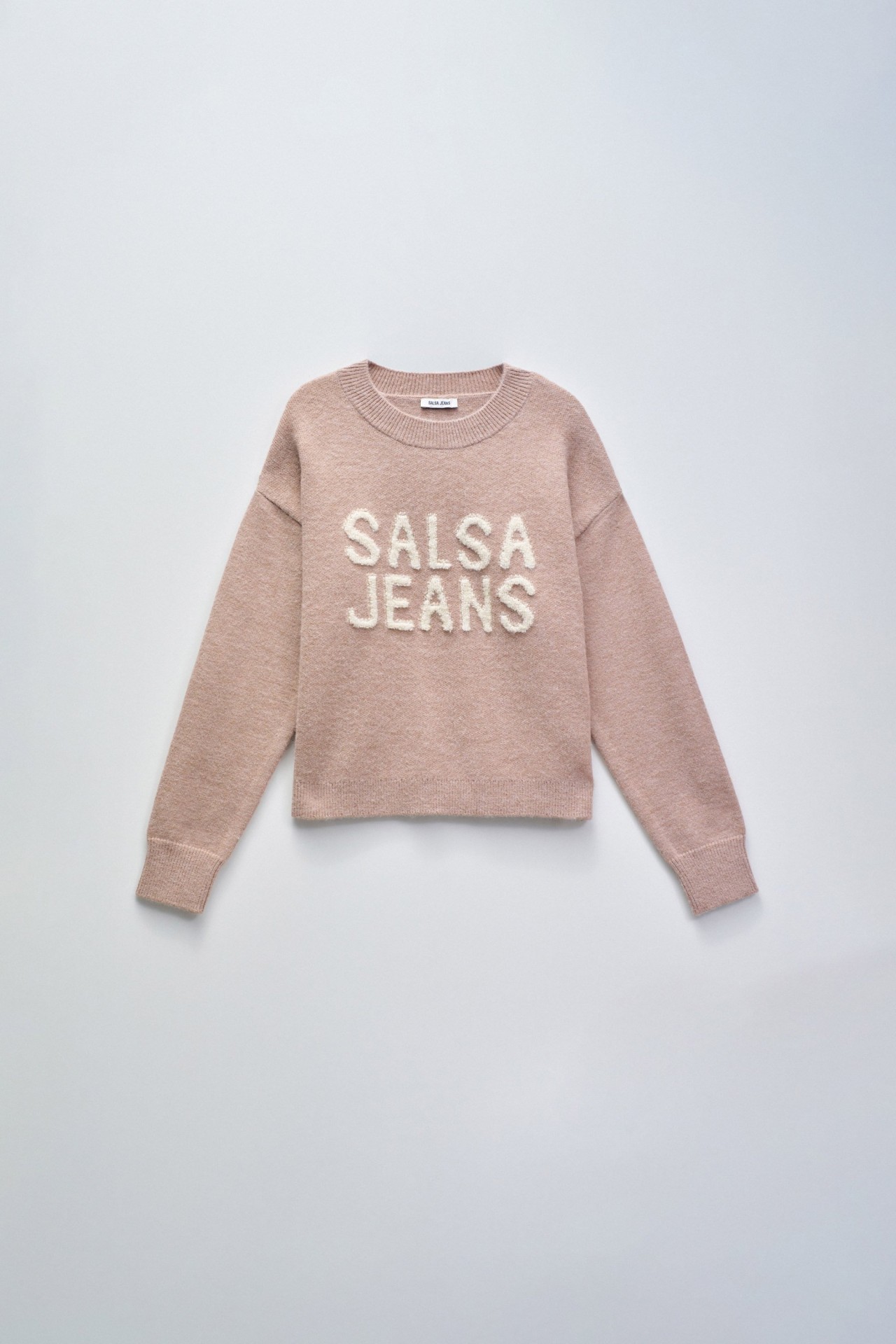 KNIT SWEATER WITH BRADING