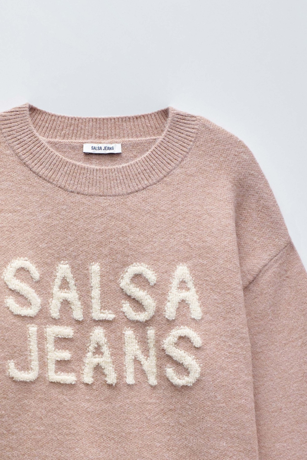 KNIT SWEATER WITH BRADING