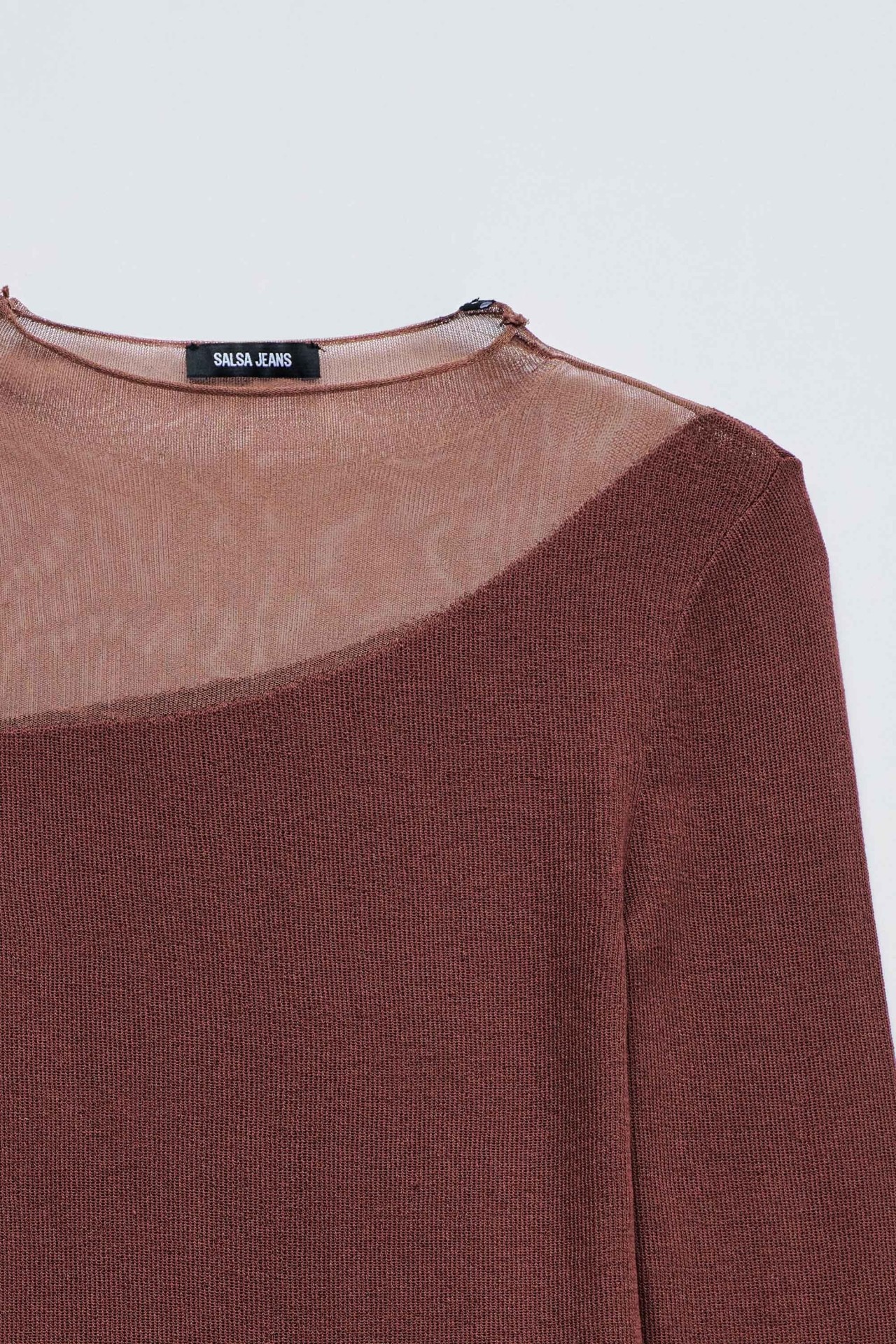 SWEATER WITH TRANSPARENCY