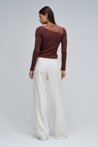 SWEATER WITH TRANSPARENCY