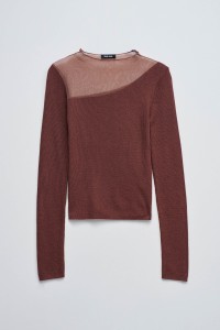 SWEATER WITH TRANSPARENCY