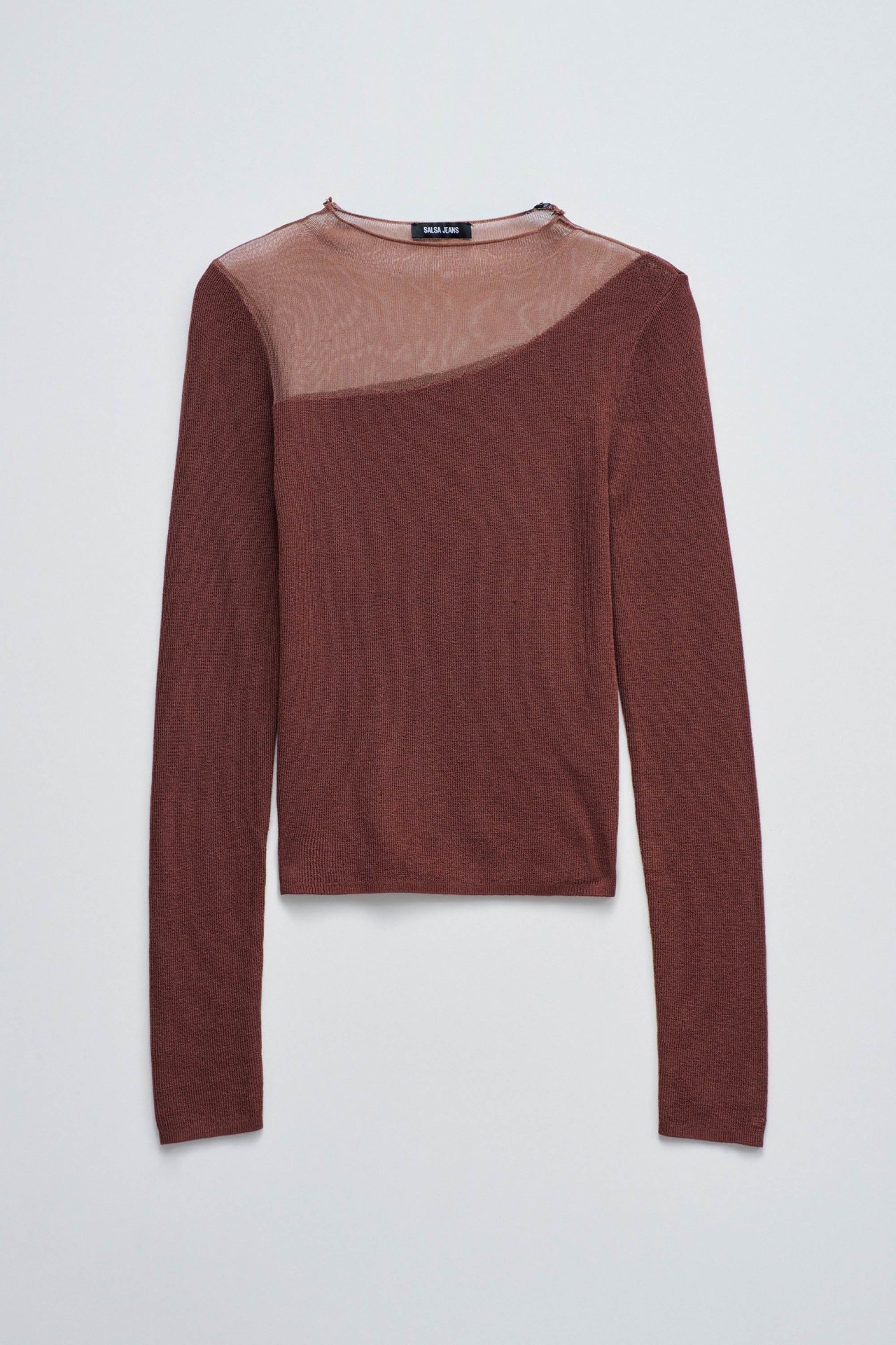 SWEATER WITH TRANSPARENCY