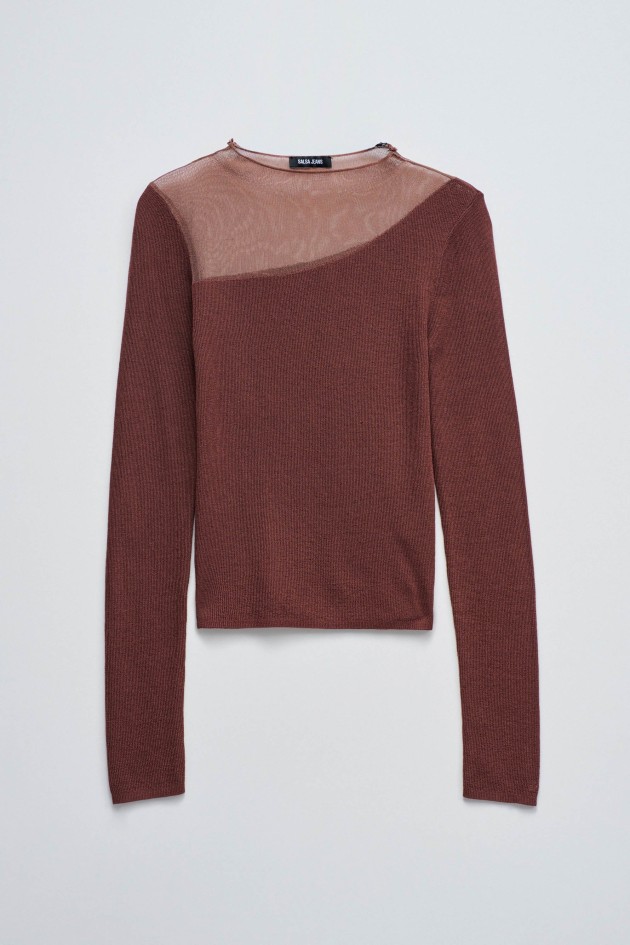 SWEATER WITH TRANSPARENCY