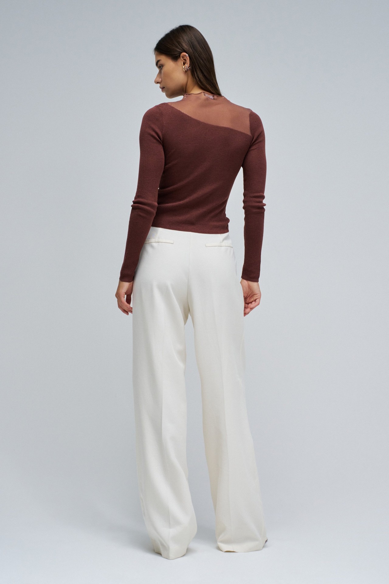 SWEATER WITH TRANSPARENCY