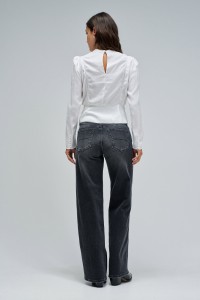 BESTICKTE BLUSE