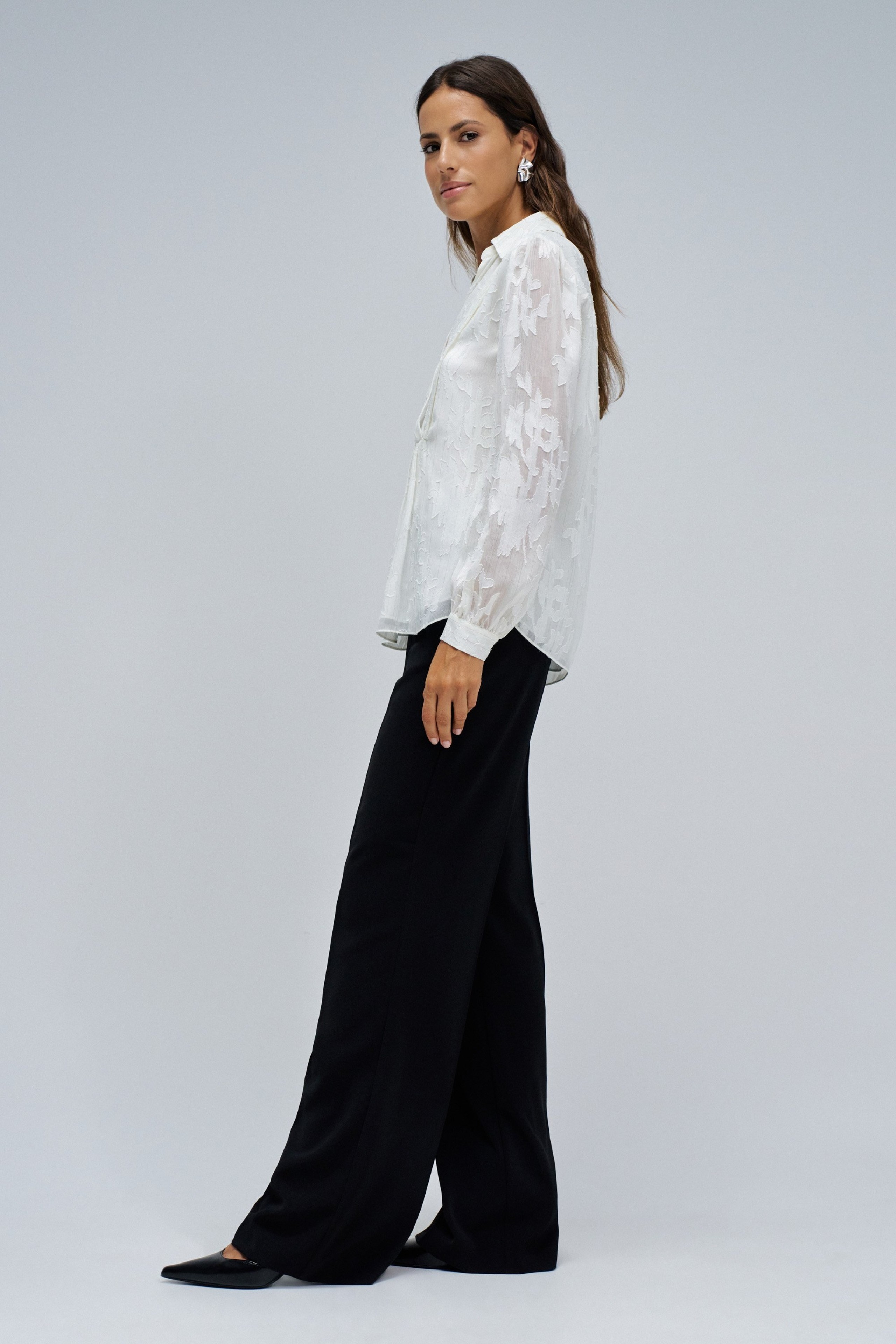 BLUSA COM JACQUARD