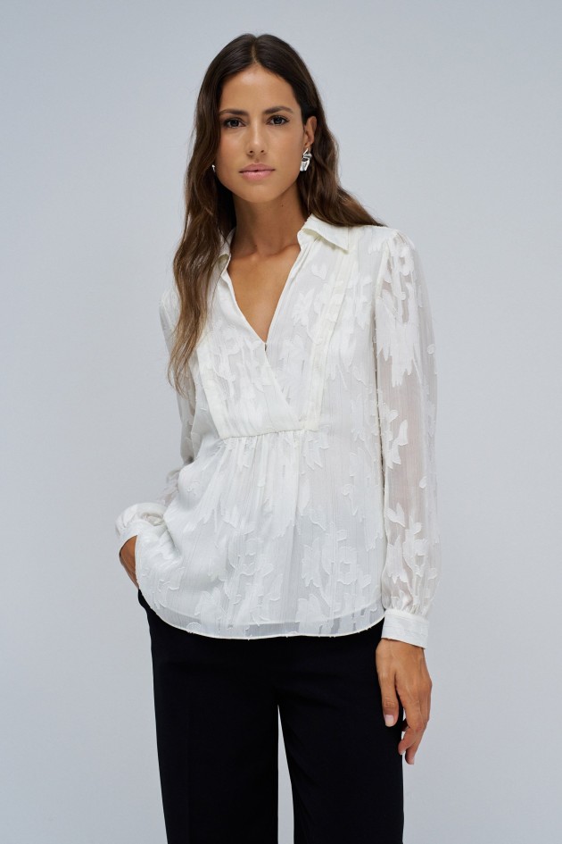 JACQUARD BLUSE