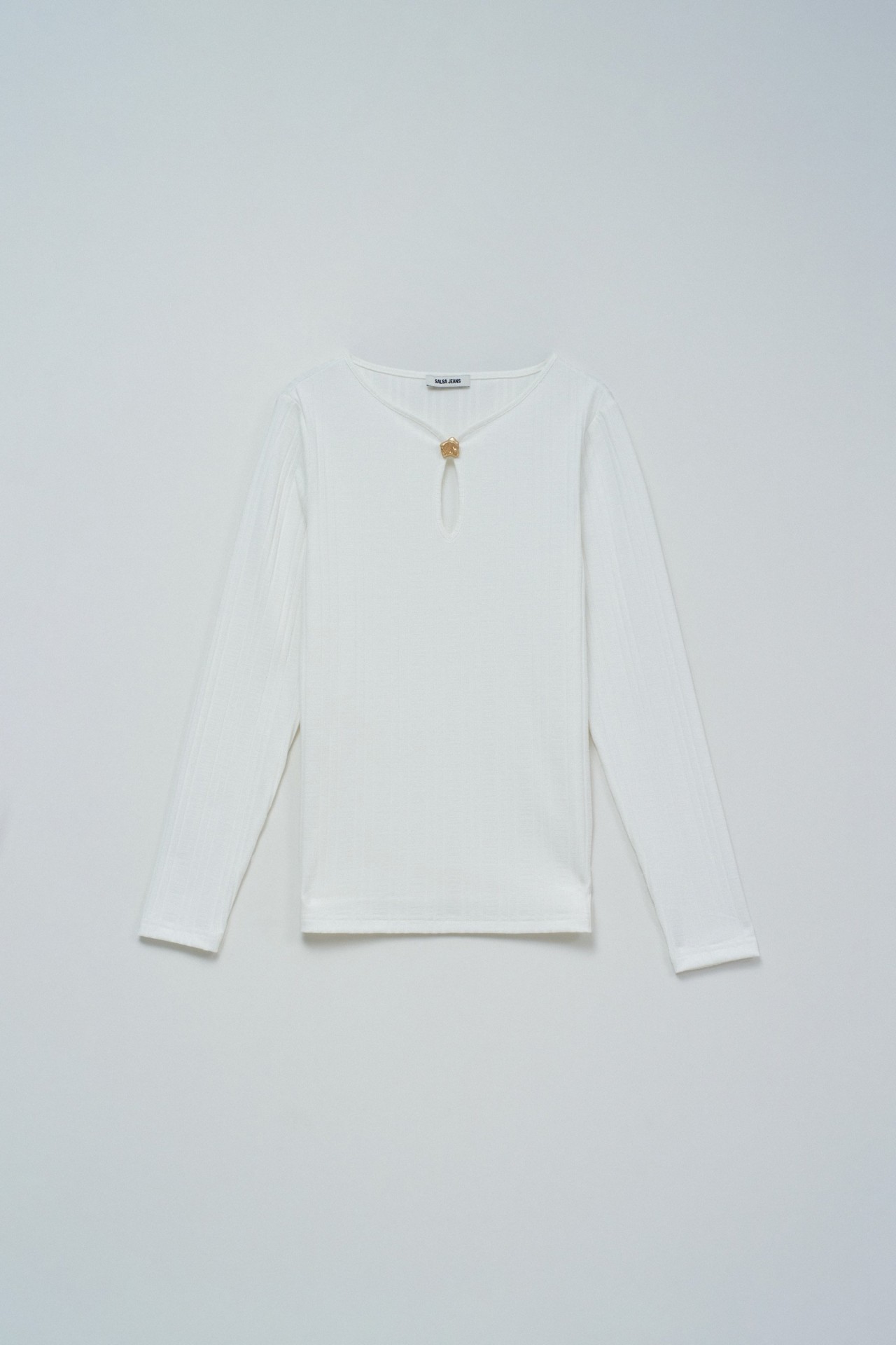 CAMISOLA DE MALHA CANELADA