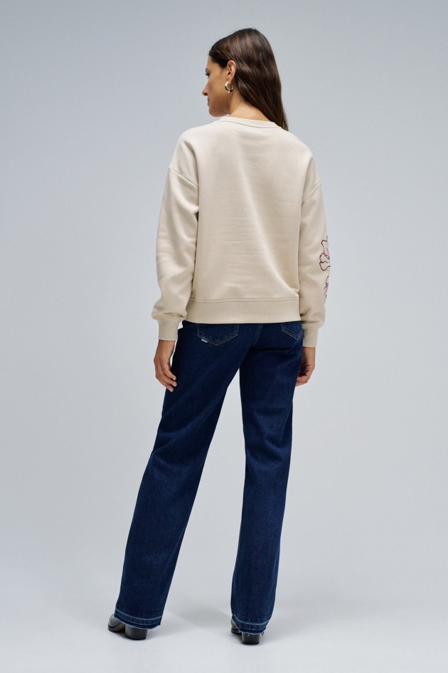 SWEAT � BRODERIE FLORALE
