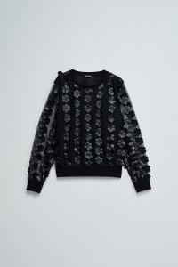 SWEATER WITH THREE-DIMENSIONAL EFFECT