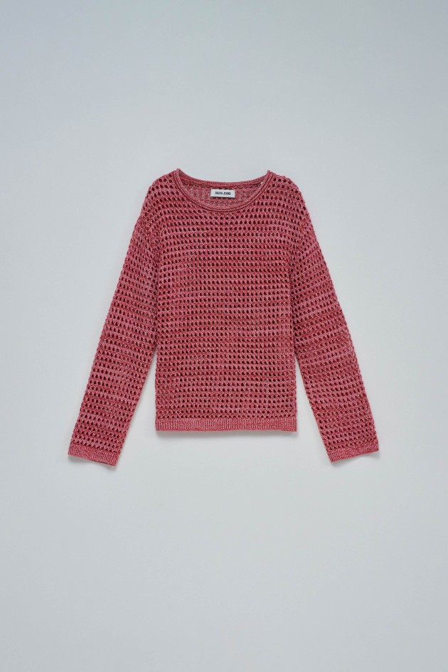 STRICKPULLOVER MIT GLANZ