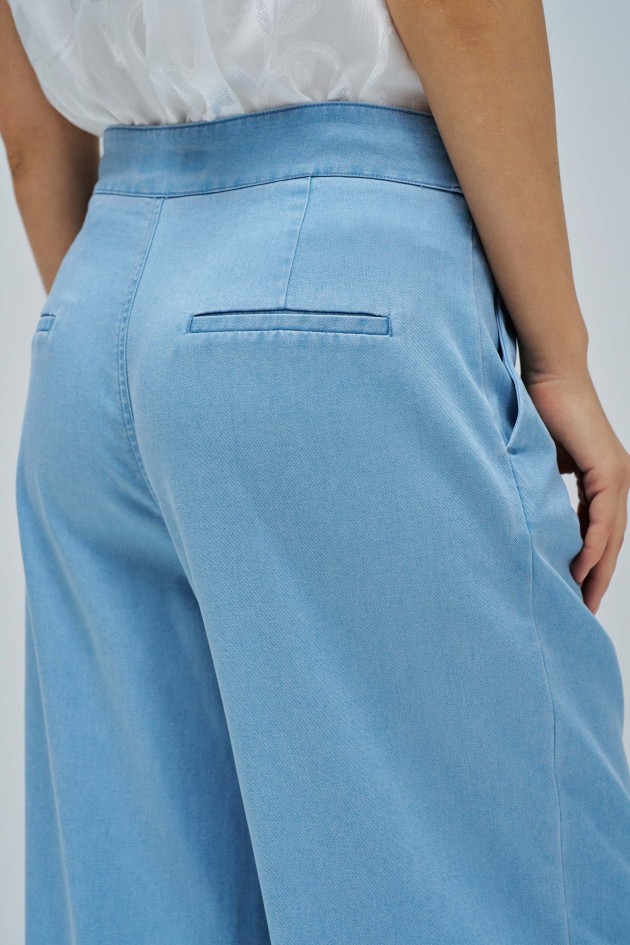 PANTALONES PALAZZO EN LIGHTDENIM