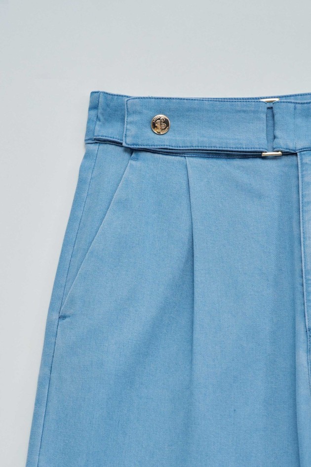 PANTALONES PALAZZO EN LIGHTDENIM