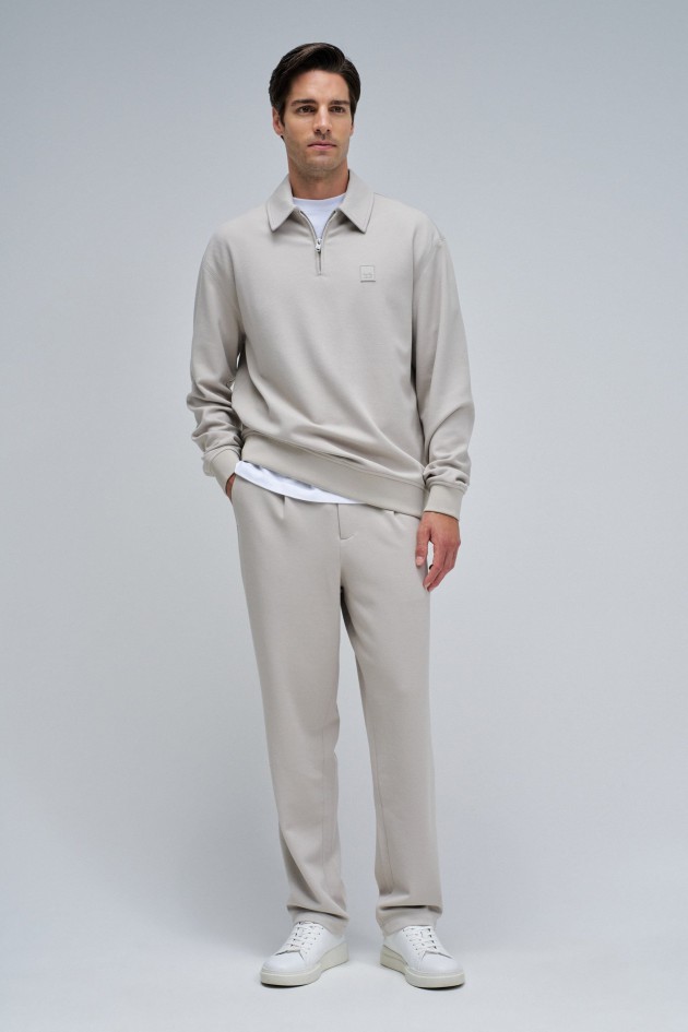 SWEATSHIRT WITH HALF ZIP