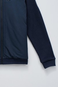 PADDED COAT WITH MIXED MATERIALS PADDED COAT WITH MIXED MATERIALS
