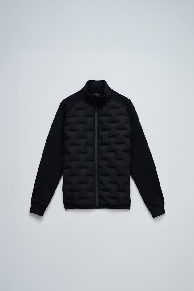 VESTE REMBOURRÉE AVEC MÉLANGE DE MATÉRIAUX