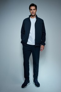 SLIM FIT JOGGERS TROUSERS IN FABRIC