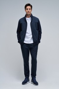 SLIM FIT JOGGERS TROUSERS IN FABRIC