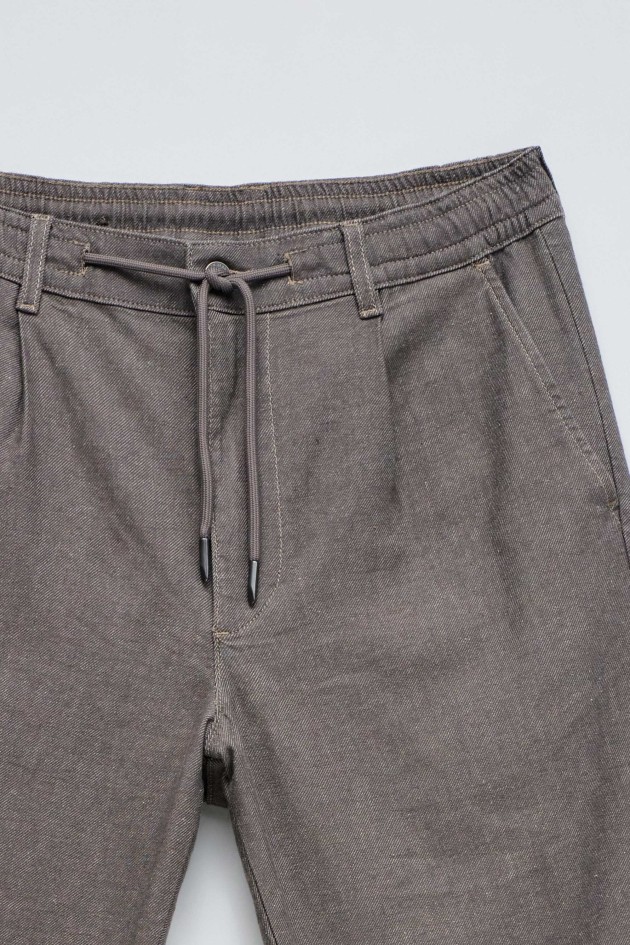 PANTALON JOGGERS COUPE REGULAR AVEC LIN
