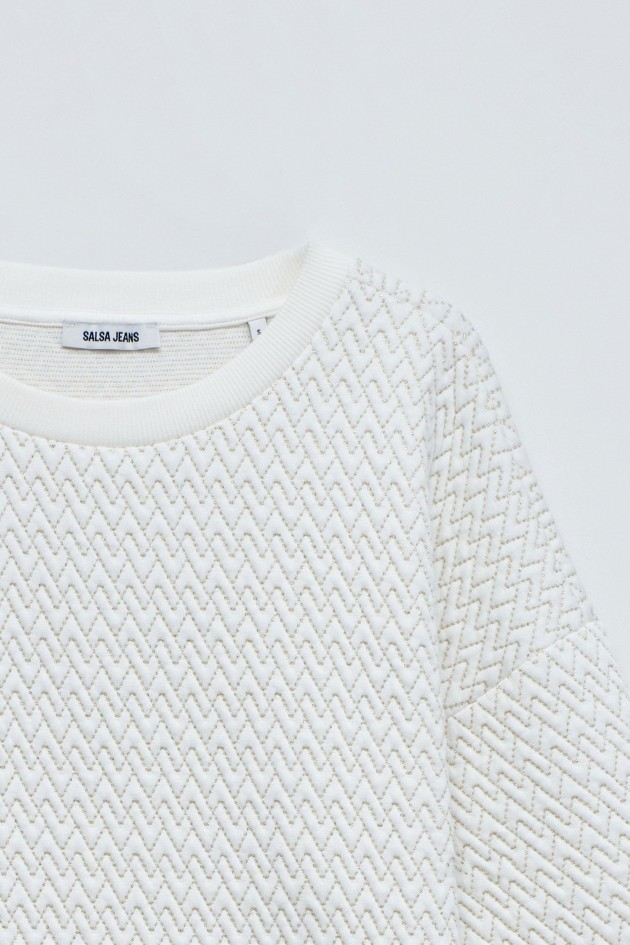 SWEAT À MOTIFS JACQUARD