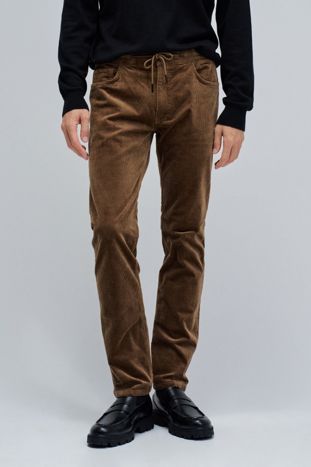 CAL�AS JOGGERS REGULAR FIT EM BOMBAZINA