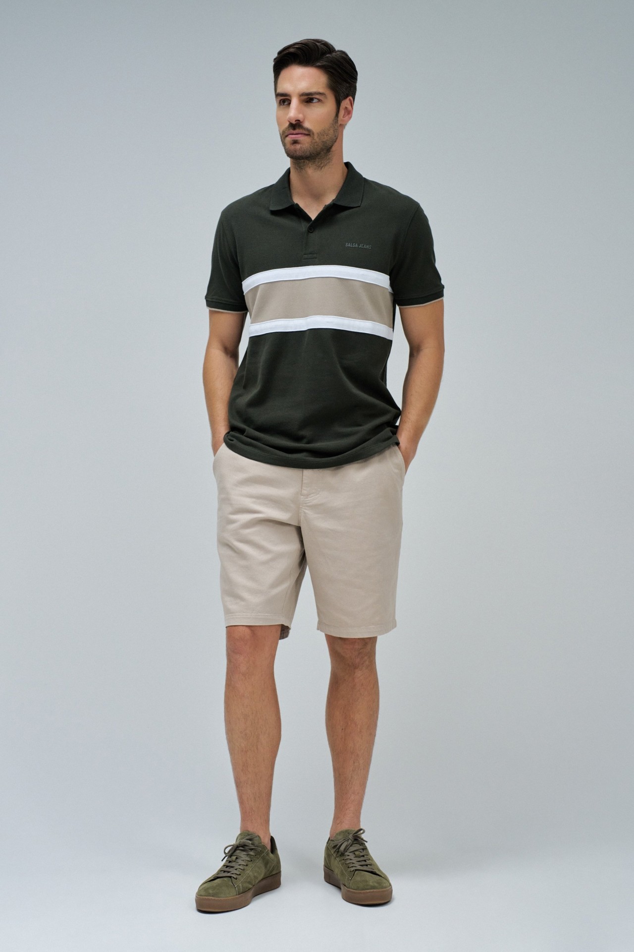 TRICOLOUR POLO