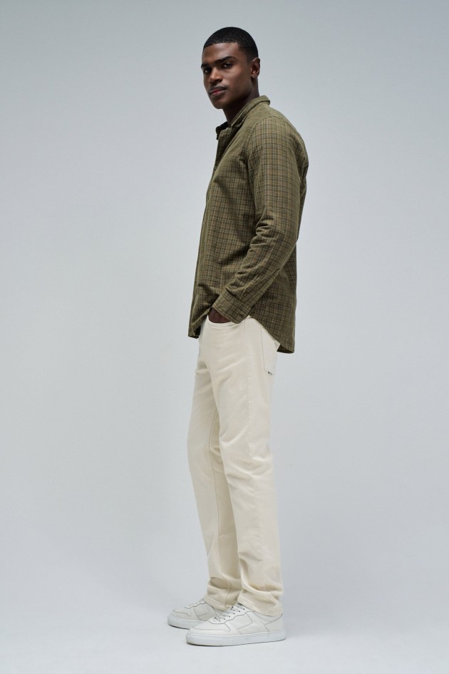 CHECKED CORDUROY SHIRT