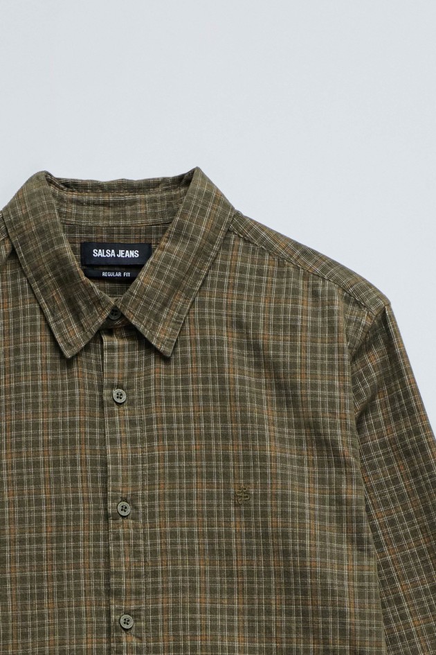 CHECKED CORDUROY SHIRT