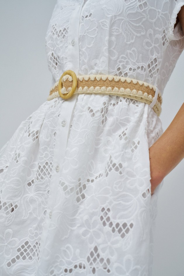 VESTIDO CAMISERO BORDADO