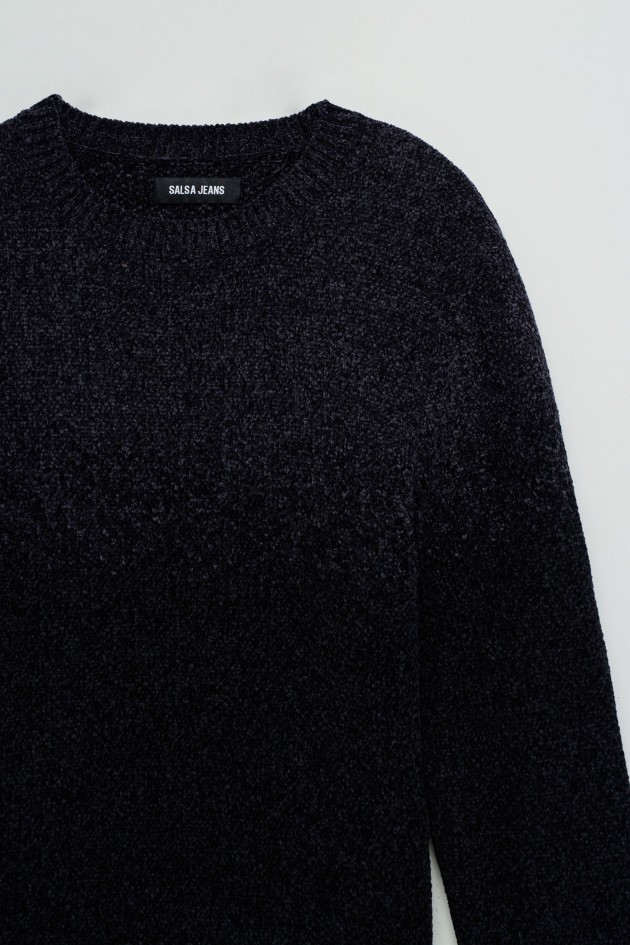 CAMISOLA DE MALHA COM EFEITO GRADIENTE