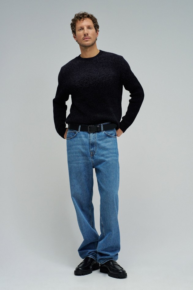CAMISOLA DE MALHA COM EFEITO GRADIENTE
