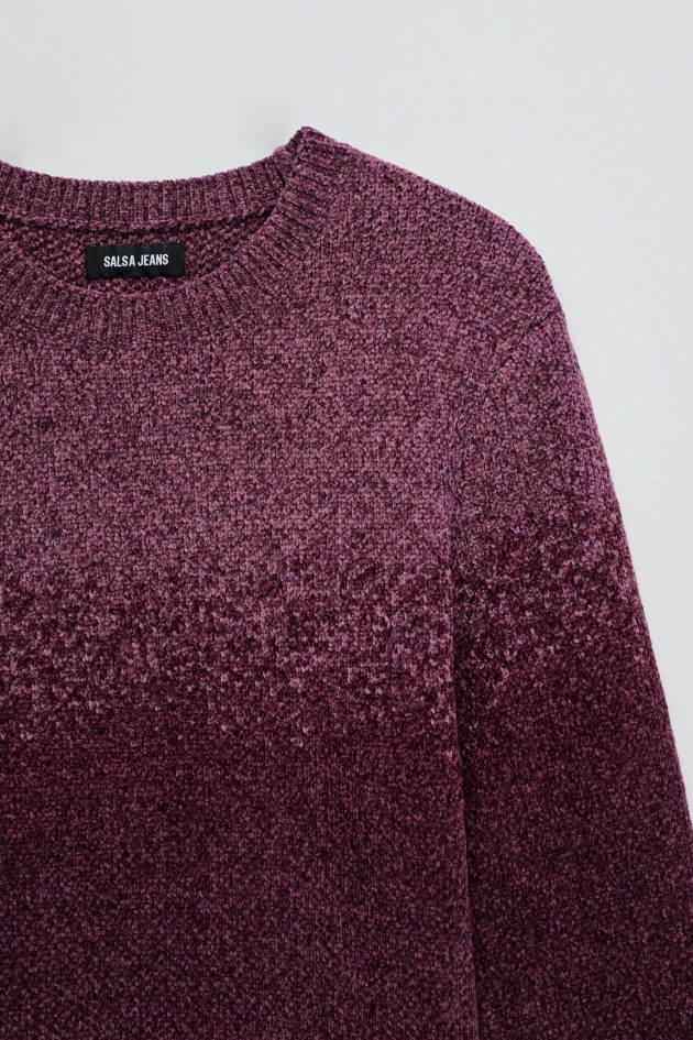PULL EN MAILLE AVEC EFFET DÉGRADÉ