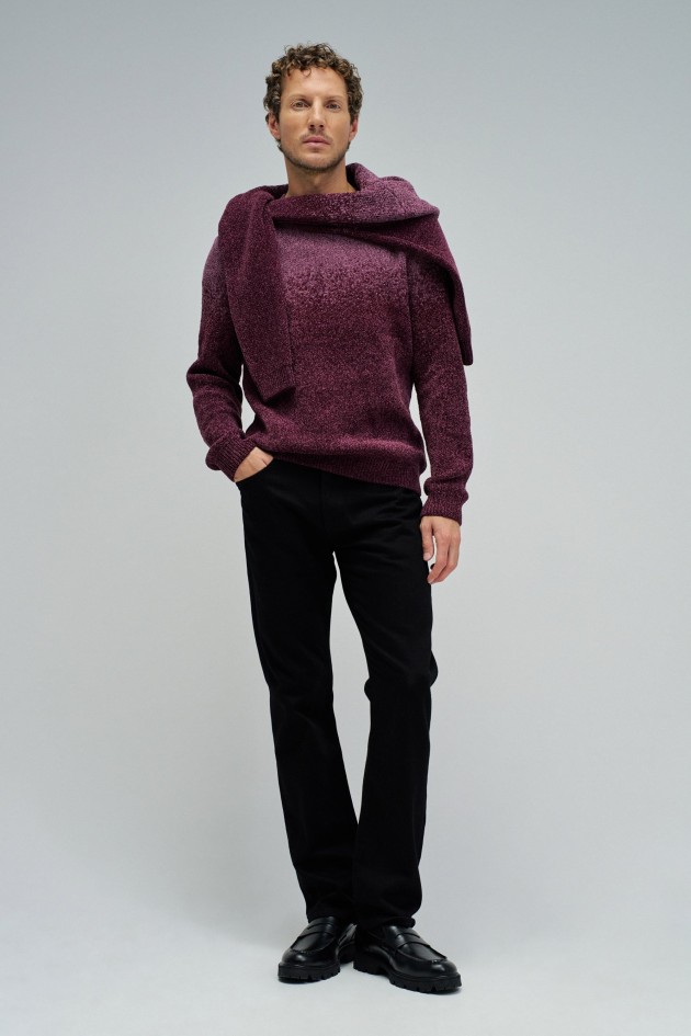 PULL EN MAILLE AVEC EFFET DÉGRADÉ